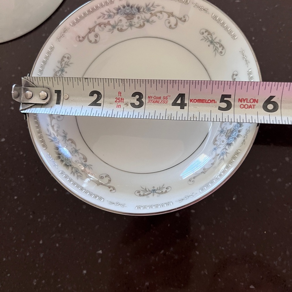 Two Vintage plates - fine porcelain china Japan.  Diane pattern